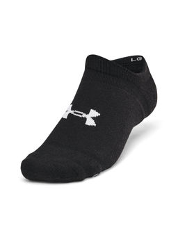 Under Armour - Unisex Black Essential Cushion No Show Socks (Pack of 6)