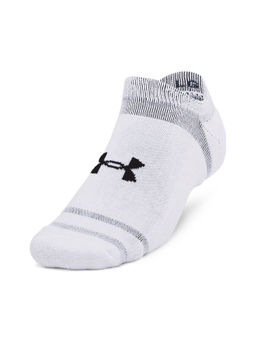 Under Armour - Unisex White Essential Cushion No Show Socks (Pack of 6)