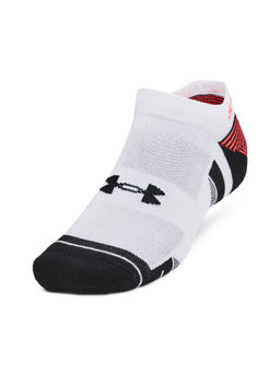 Under Armour - Unisex White Pt Slip Speed No Show Socks (Pack of 2)