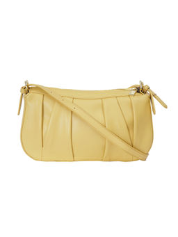 Sugarush - Catherine Yellow Pleated Sling and Cross Bag (M)
