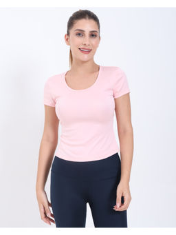 RYZ - Open Back Quick Dry Sports Pink T-Shirt