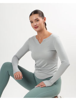 RYZ - Full Sleeves Light Weight Sports Sea Green T-Shirt