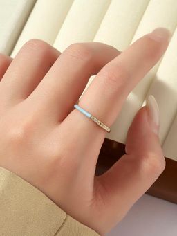 Salty - Sublime Peri Winkle Blue Adjustable Ring