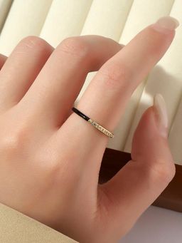 Salty - Sublime Night Black Adjustable Ring