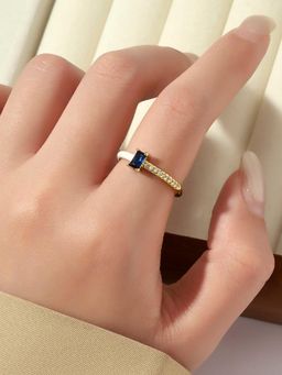 Salty - Chroma Sparkle Adjustable Ring - White