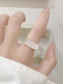 Salty - Dusk Mother Of Pearl Gold Adjustable Ring