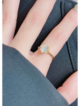 Salty - Timeless Gold-Tone Engagement Adjustable Ring
