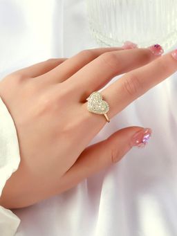 Salty - Loving Touch Heart Adjustable Ring
