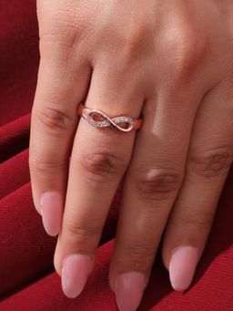 Salty - Boundless Infinity White Loop Adjustable Ring
