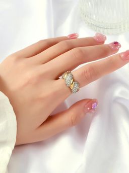 Salty - Larissa Spin Diamond Adjustable Ring
