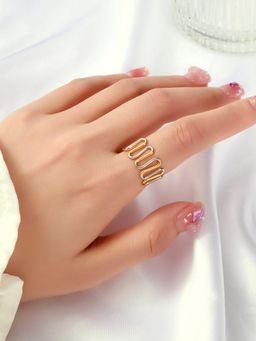 Salty - Golden Tides Band Adjustable Ring