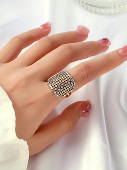 Salty - Maharani Gemstone Cocktail Adjustable Ring