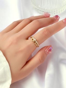 Salty - Golden Love Infinity Adjustable Ring