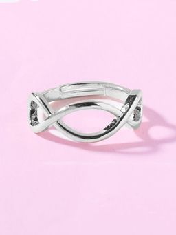 Salty - Forever Infinity Silver Adjustable Ring