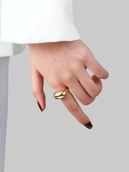 Salty - Golden Plated Stackable Adjustable Ring