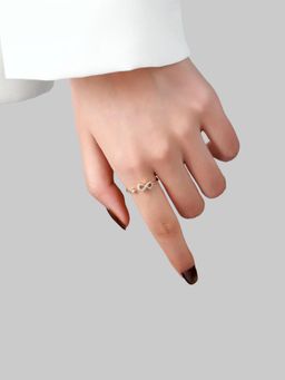 Salty - Beyond Infinity Golden Adjustable Ring