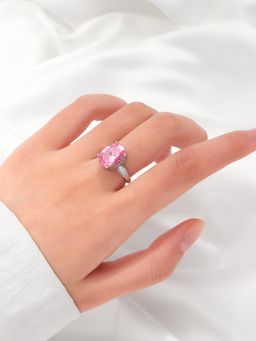 Salty - Blush Radiance Oval Adjustable Ring