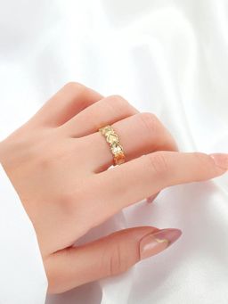 Salty - Lovely Puffy Hearts Adjustable Ring