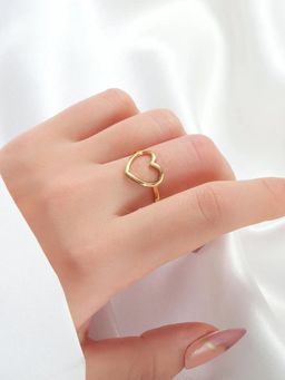 Salty - Open Heart Adjustable Ring