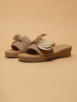 ERIDANI - Caleb Taupe Comfort Wedges