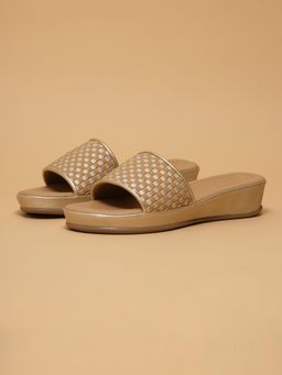 ERIDANI - Erina Gold Comfort Wedges