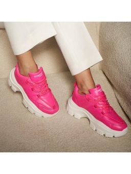 Hamster London - Mousehole Hot Pink Party Sneakers