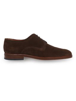 Tommy Hilfiger - Solid Brown Suede Derbies - Brown