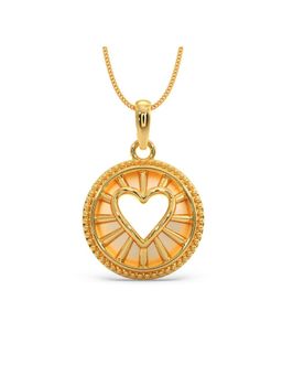 Candere by Kalyan Jewellers - 18k BIS Hallmark Gold Pendant for Women, Yellow Gold