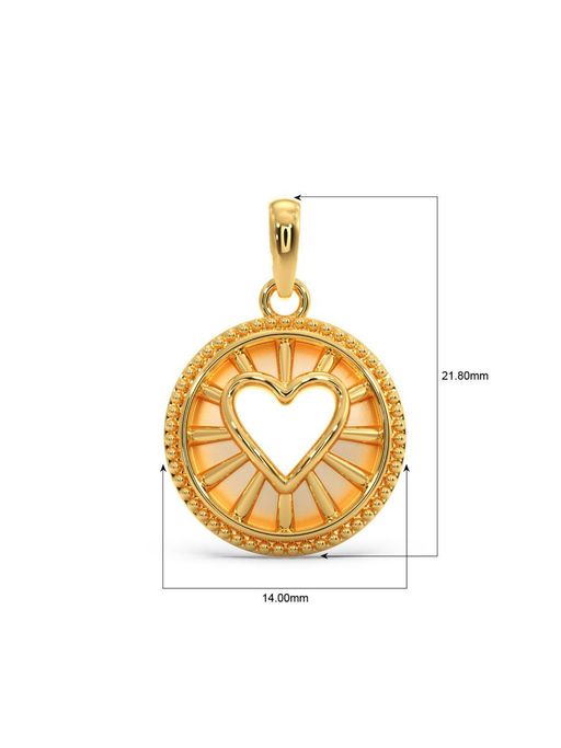 Buy Candere by Kalyan Jewellers 18k BIS Hallmark Gold Pendant for