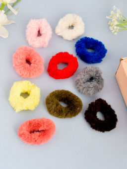 Silvermerc Designs - Fur Hair Ties (Set Of 10)