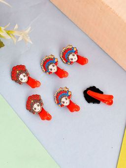 Silvermerc Designs - Japanese Doll Alligator Pin (Set Of 6)
