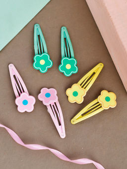 Silvermerc Designs - Tic Tac Flower Hair Clip (Set Of 6)