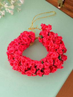 Silvermerc Designs - Pink French Ribbon Hair Bun