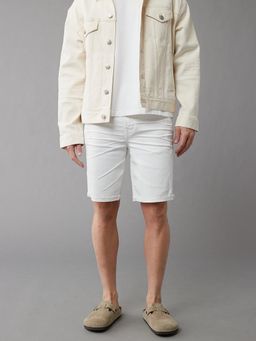 American Eagle - Men White Air Flex+ 9 Inches Denim Shorts