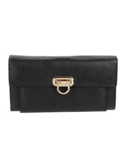 Metro - Black Solid Leather Wallet