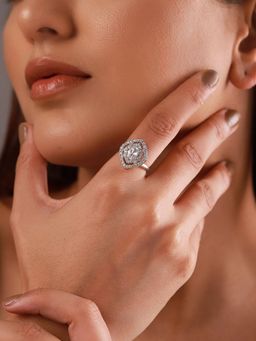 Voylla - Sparkling Elegance Regal Cut American Diamond Ring