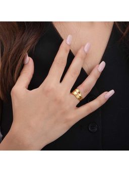 Palmonas - Rigged Waves Band for Womens (Size - 8) - Waterproof and Anti-Tarnish