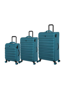 it luggage - Census Grey Set of 3 28-24-20 Inches Softsided TSA Luggage Trolley