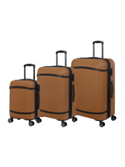 it luggage - Quaint Brown Set of 3 28-24-20 Inches Expandable Hardsided TSA Luggage Trolley