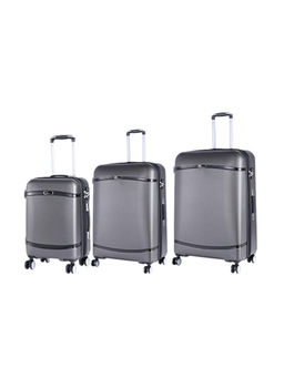 it luggage - Quaint Grey Set of 3 28-24-20 Inches Expandable Hardsided TSA Luggage Trolley