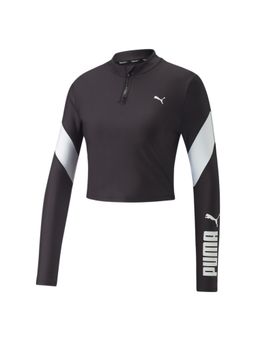 Puma - Fit Eversculpt 1/4 Zip Women Black T-shirts