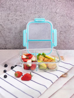The Better Home - No Mixing Glass Tiffin 980ML with Snap Lid