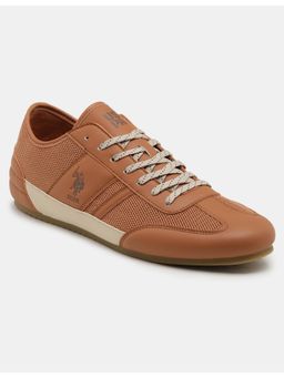 U.S. POLO ASSN. - Tan STREAK Stylish Casual Sneakers
