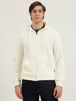 United Colors of Benetton - Men White Textured Polyester Jacket