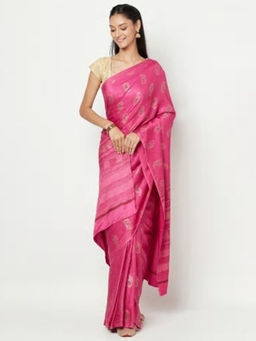 Fabindia - Silk Gajji Printed Sari