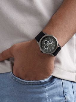 Joker and Witch - Joker & Witch Spyder All Black Silicone Strap Watch