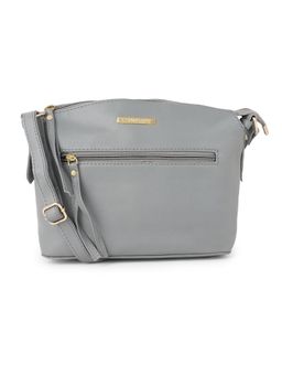 Lapis O Lupo - Grey Solid-Plain Sling and Cross bags