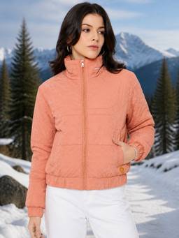 Duke - Peach Stardust Women Full Sleeve Jacket