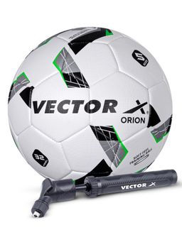 Vector X - Orion TPU Machine Stitched White And Green Football With Pump (5)