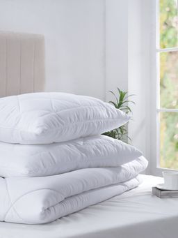 Maspar - Essentials Classica Polyester White Quilted Machine Regular Pillow